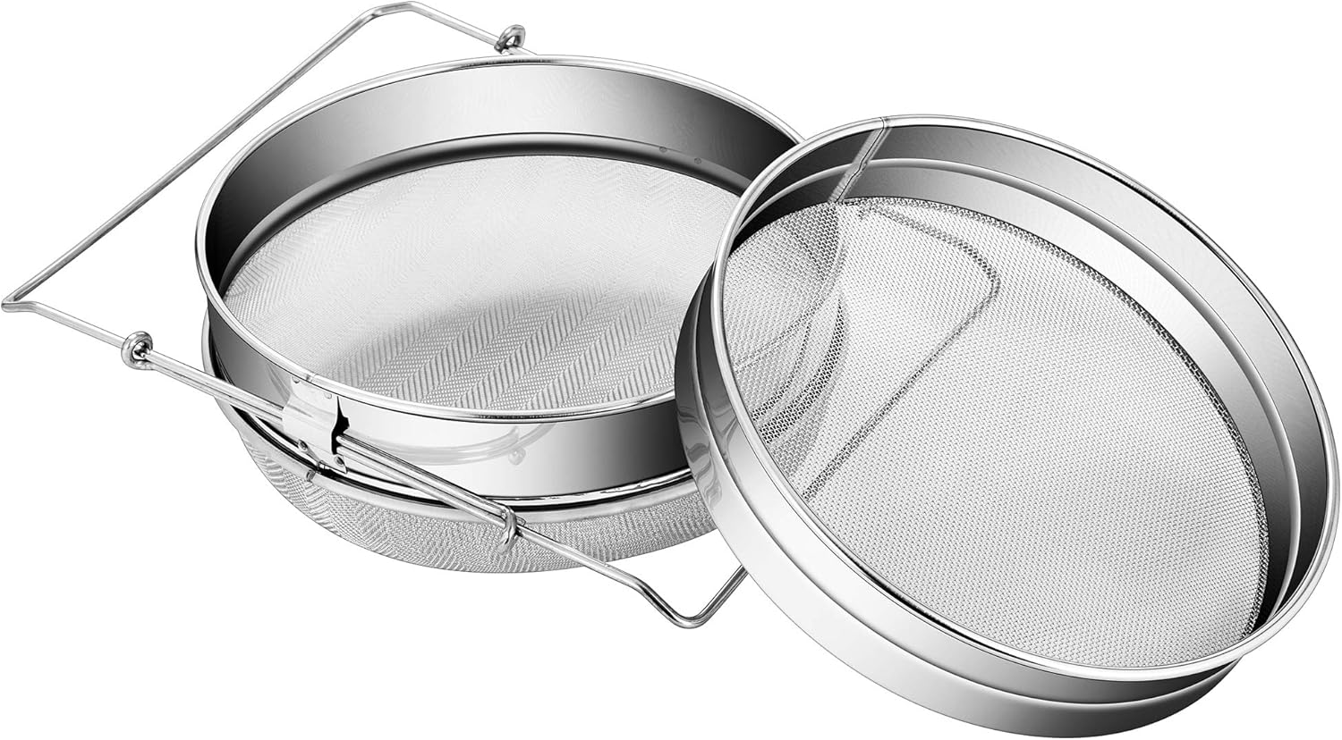 VIVOHOME Stainless Steel Honey Strainer Double Sieve