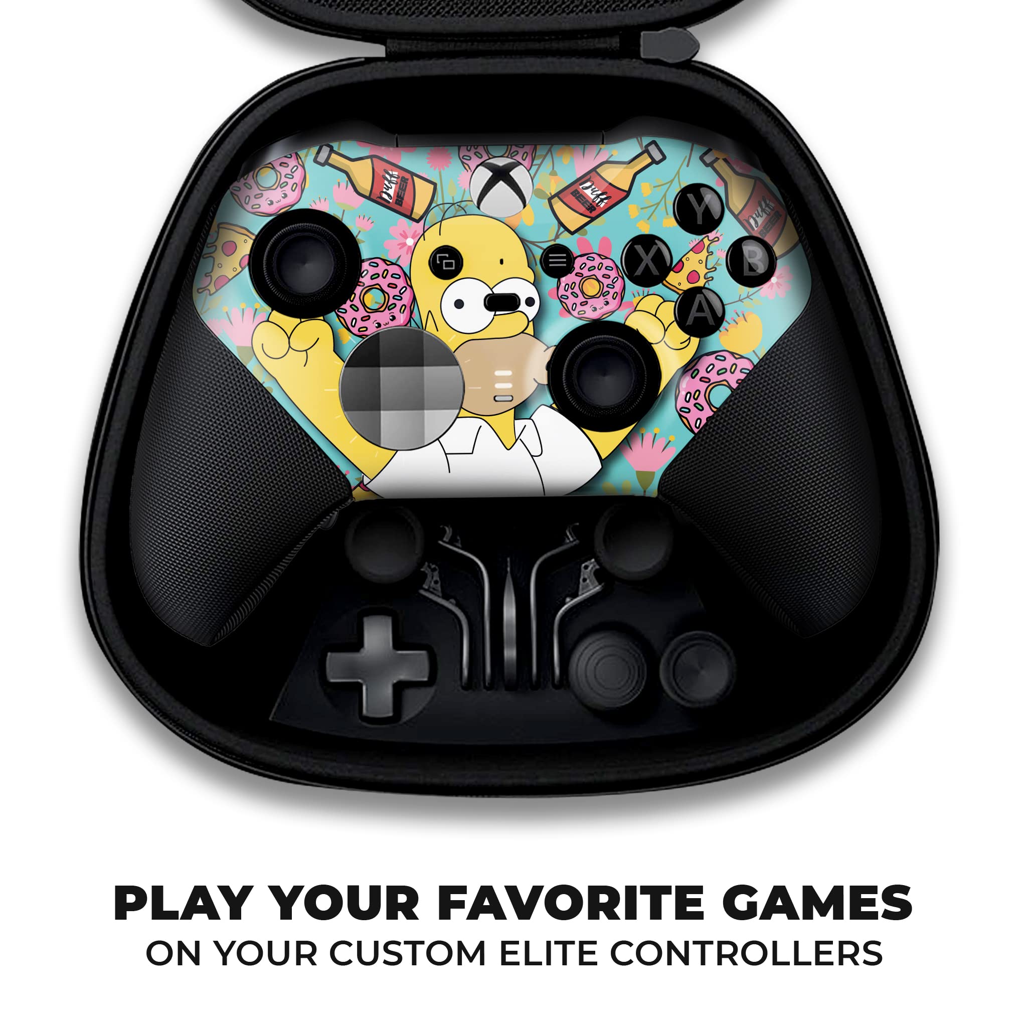 DreamController Simppson X-box Elite Controller Series 2 Limited Edition Custom Elite Series 2 Controller per X-box One/Series X/S. Realizzato con tecnologia avanzata di verniciatura a idroimmersione