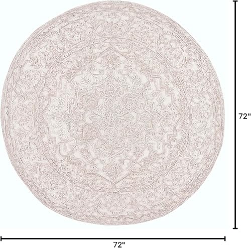 Miniatura 49 de MARTHA STEWART x Safavieh MSR3532M - Alfombra de lana contemporánea, hecha a mano, 8 x 10 pies, color marfil/azul