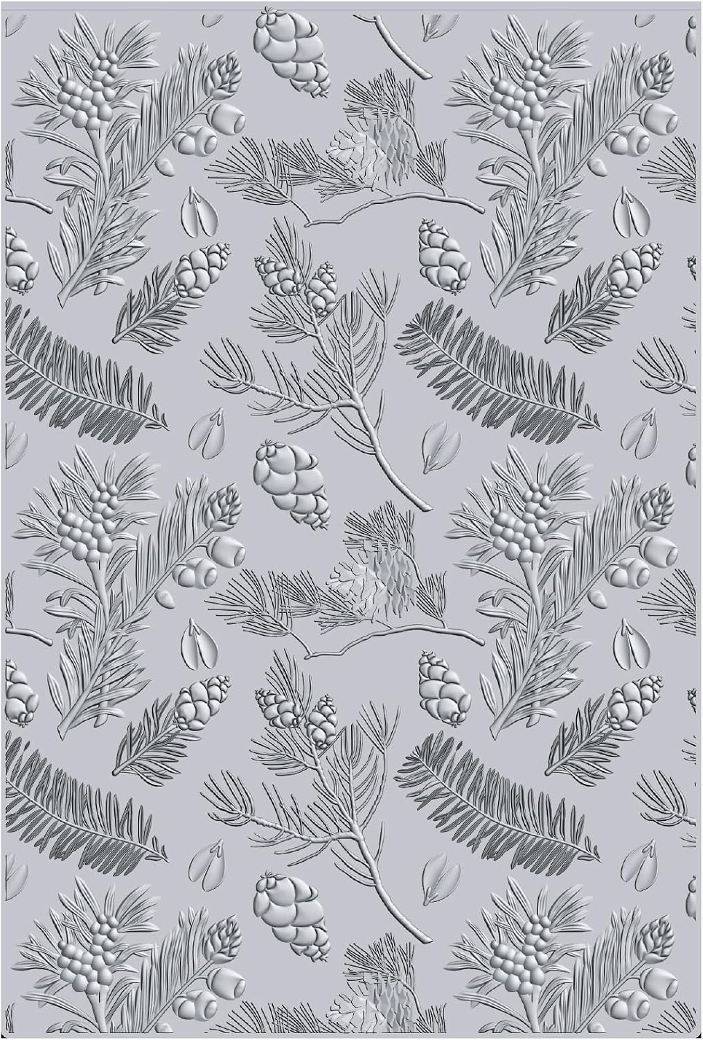 Sizzix 3D Textured Impressions A5 Embossing Folder Pines by 49 and Market