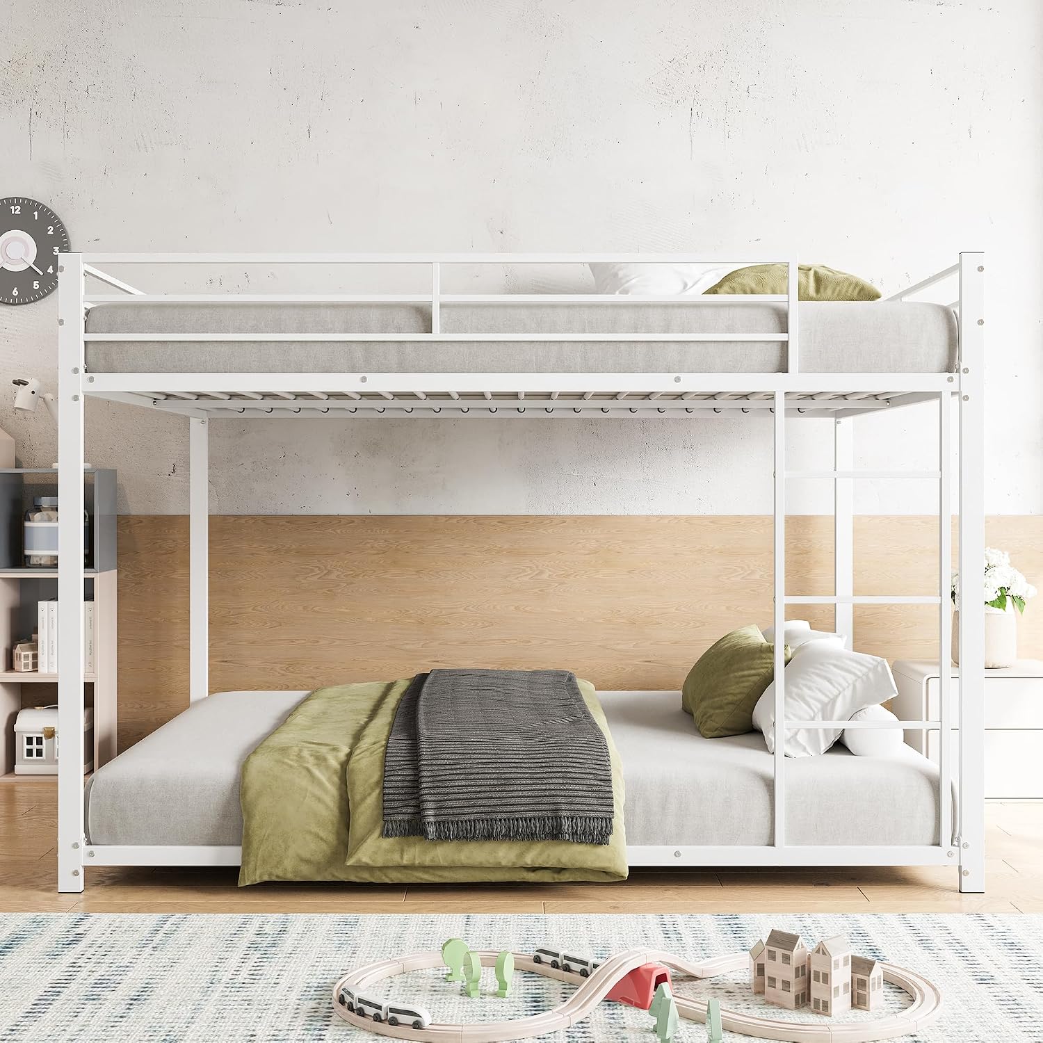 Moimhear WX000125-6, litera de hierro con cama de matrimonio de 140 × 200 cm