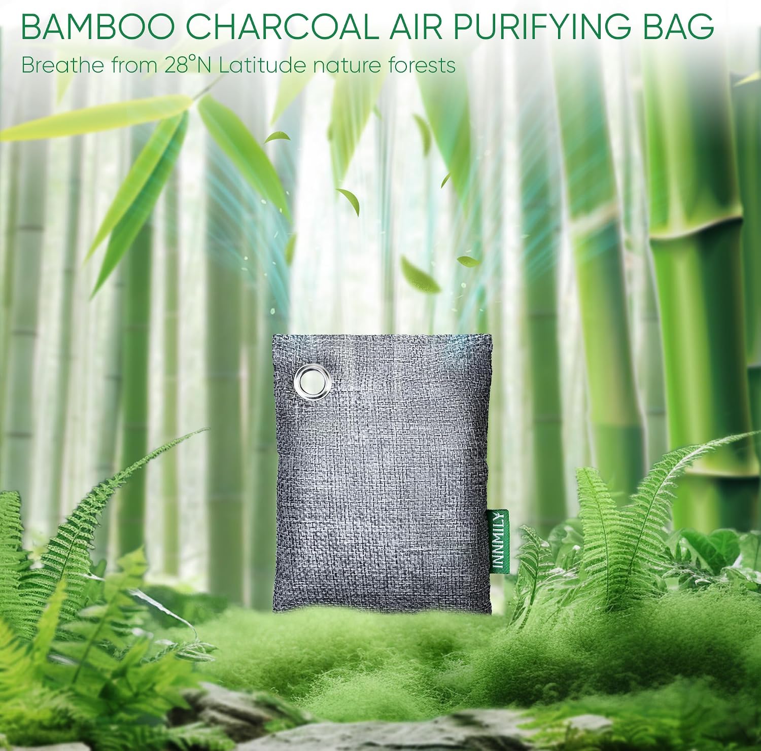 Activated Charcoal Odor Absorber, Odor Eliminator for Strong Odor,8 Packs | Nature Bamboo Charcoal Air Purifying Bags for Home, Car, Closet, Basement, Pet,Sneaker Deodorizer,Smoke Deodorizer Eliminator