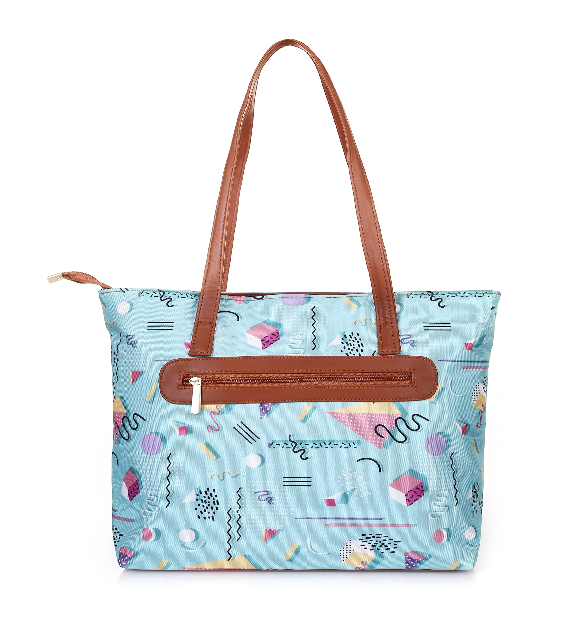 SHAMRIZ Stylish Multicolor Printed Women's Shoulder Office Bag With Laptop Compartment | Handbag (Sea-Green) 1