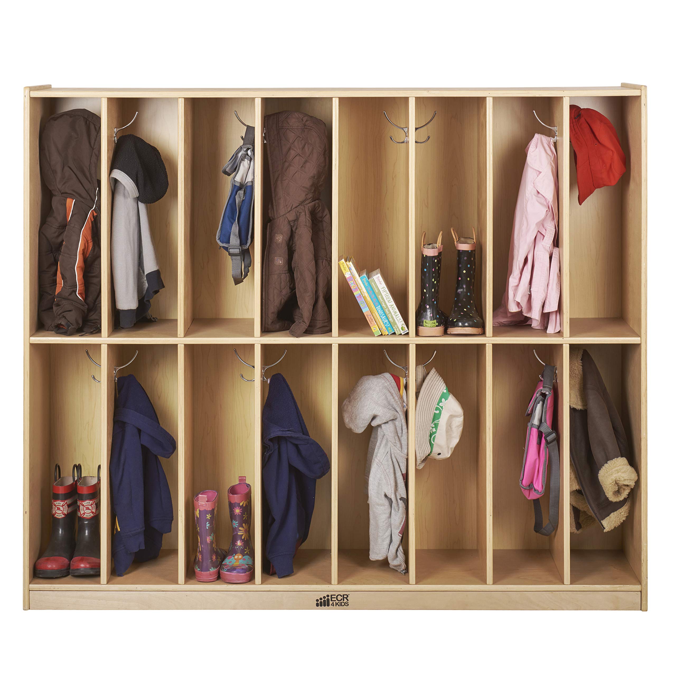 Buy ECR4Kids Birch 16Section SlimFit School Storage Coat Locker with