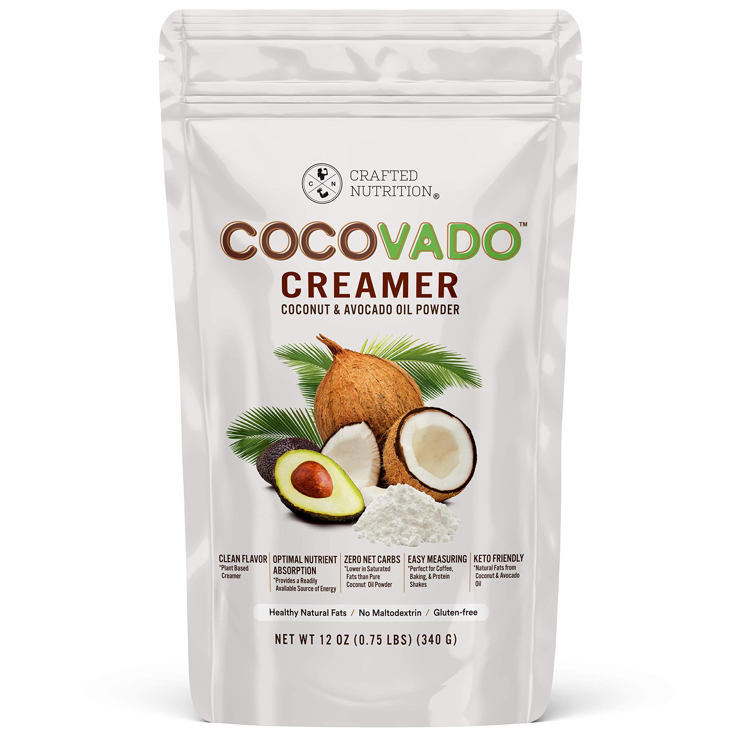 Buy COCOVADO by Crafted tion Coconut & Avocado Oil Powder Keto Creamer Zero Net Carbs Ingredient