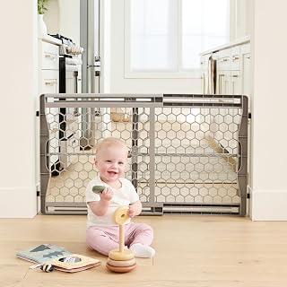 Regalo Extra Wide 28-42 Inch Pressure Mounted Baby Gate for Doorways, Bottom Stairs, Babies, Toddlers & Pets - 30+ Years Trusted