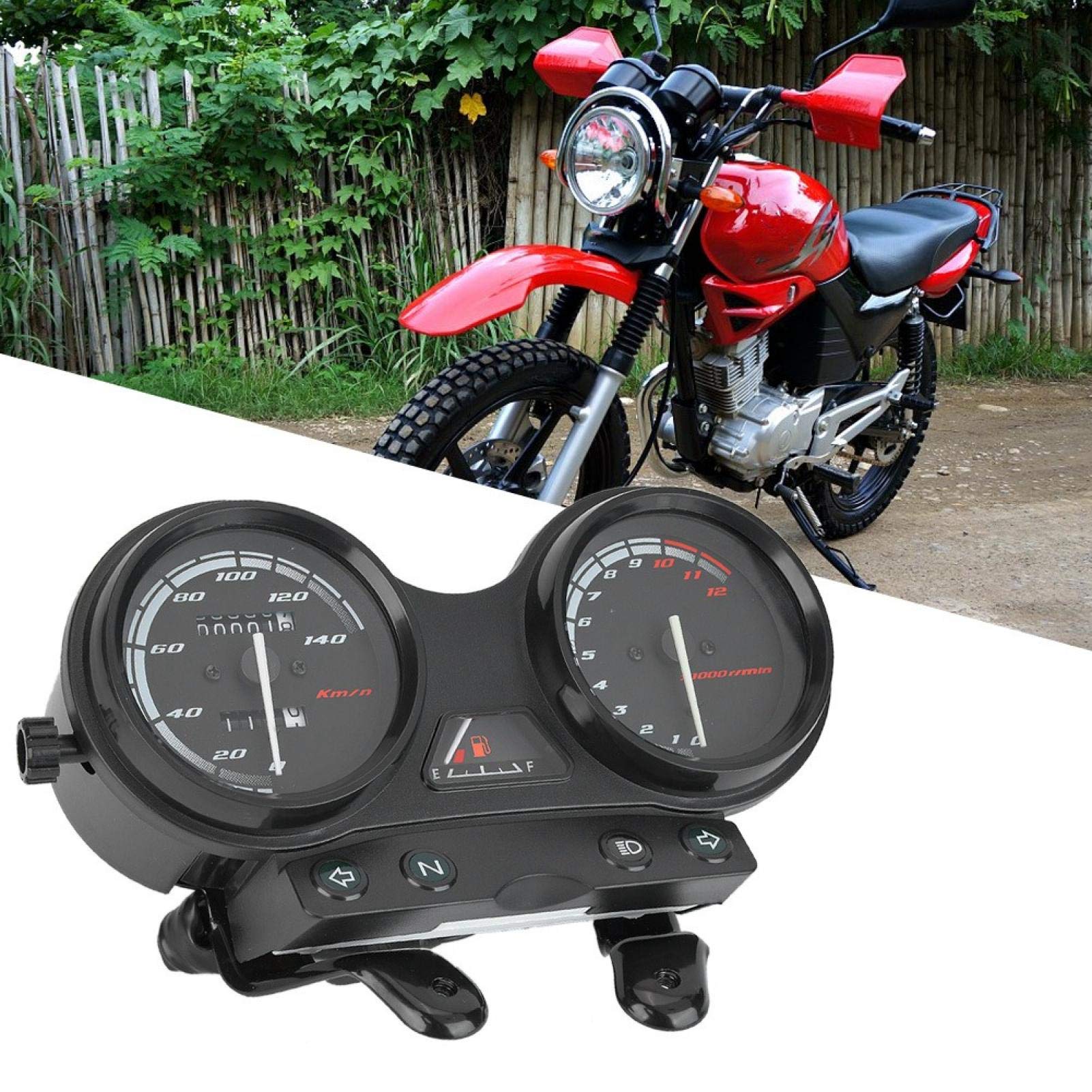Pour Compteur YBR 25 Tachymètre De Moto Compteur De Vitesse Haute Précision Odomètre Numérique omique Instrument De Moto Fiable Avec Affichage Cl Pour YBR 25 Accélérez Votre ure!