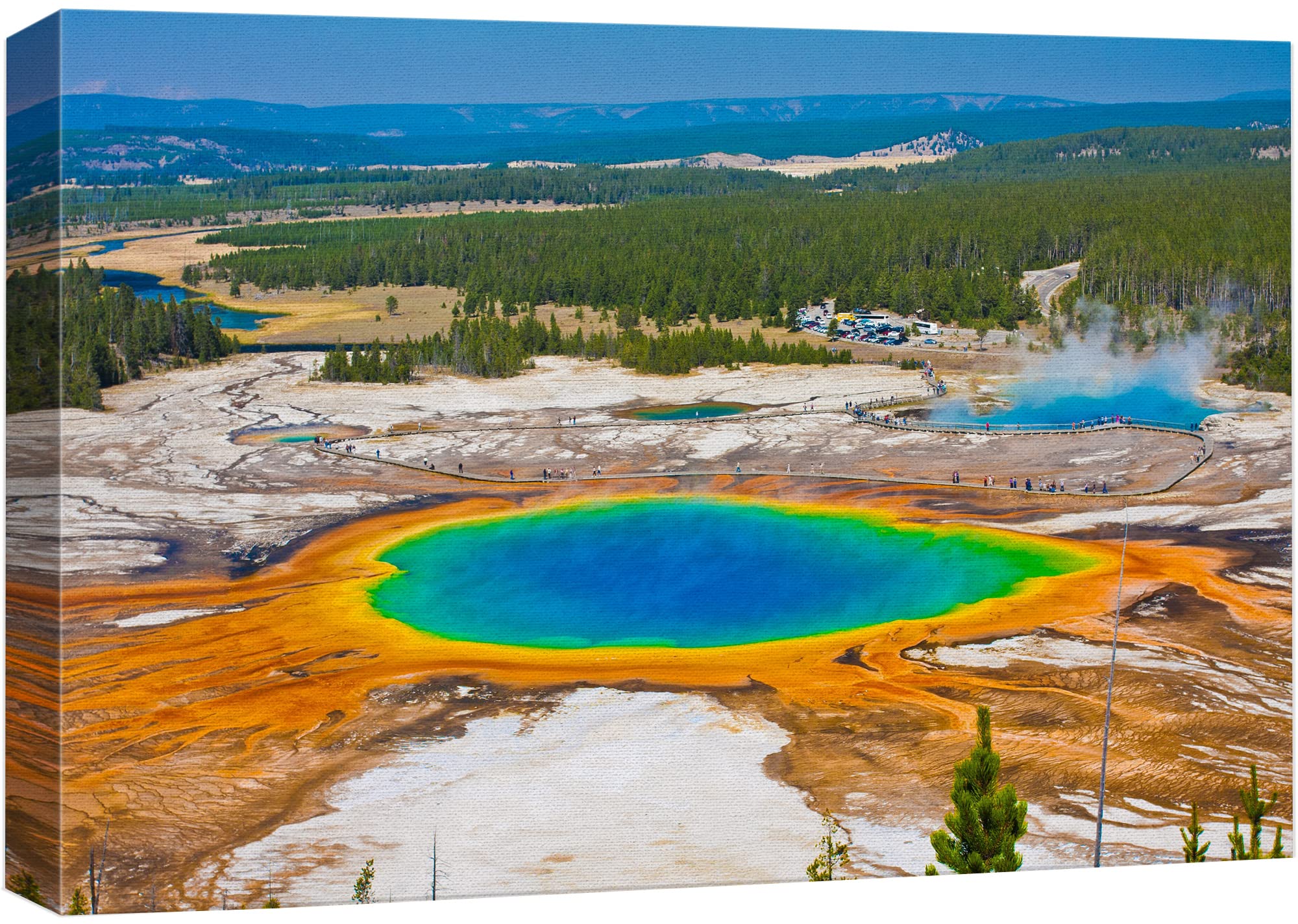 YellowKorner 自然・風景アートプリント Amazon.com: wall26 Canvas Print Wall Art Grand Prismatic Spring in
