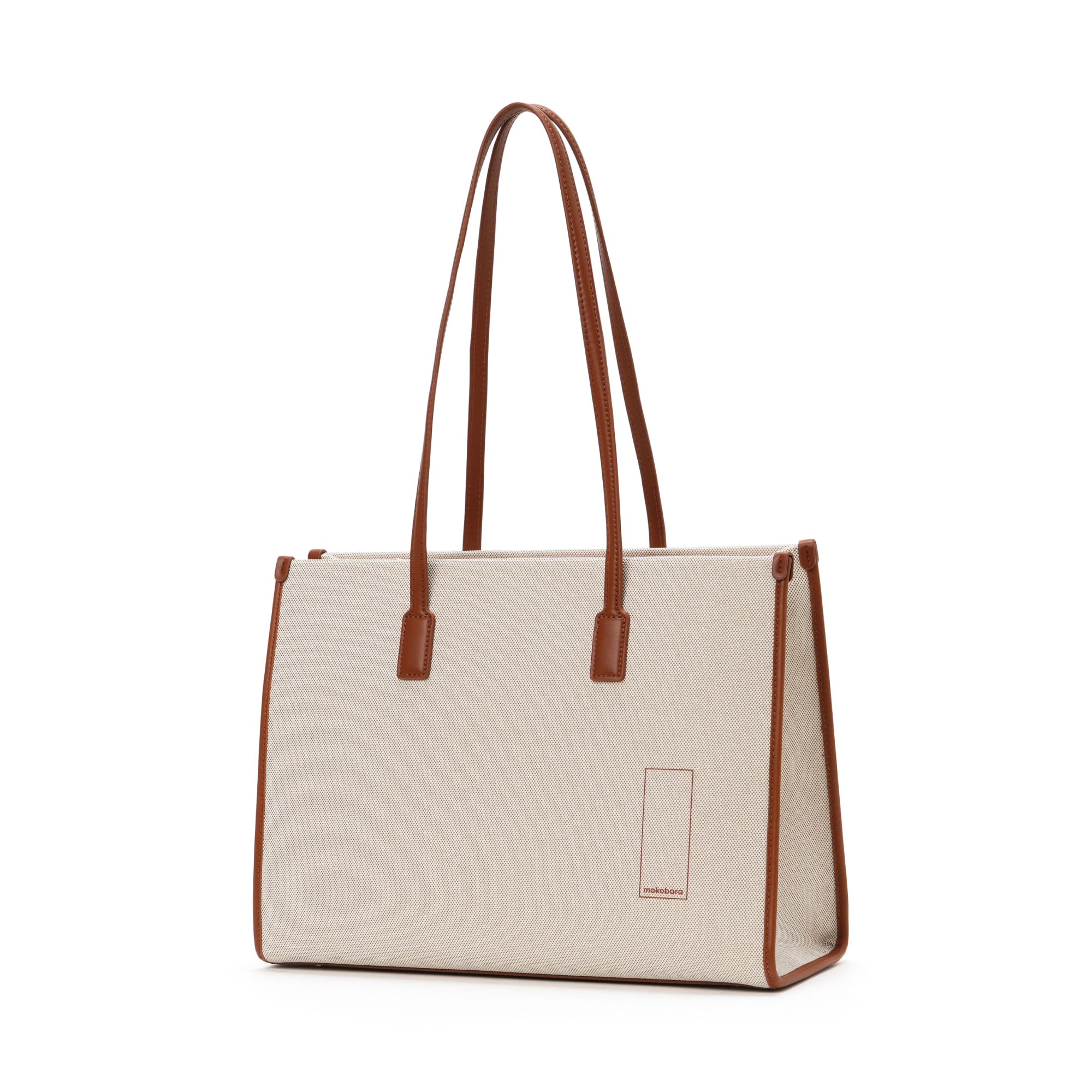 mokobara The Skye Tote Bag | Fits upto 14" Laptop | Lightweight | Perfect for Work and Daily Use | Laptop Sleeve | Organizational Pocket | Office Bag for Women (Coconut Cream 3.0, Beige)-picture-46