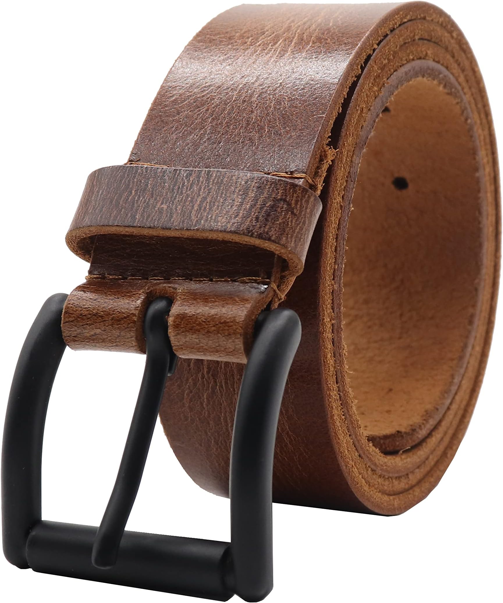 – Hunter Leather Belt for Men, Handmade Mens Belt for Jeans, Work or Casual Wear Cowboy Style