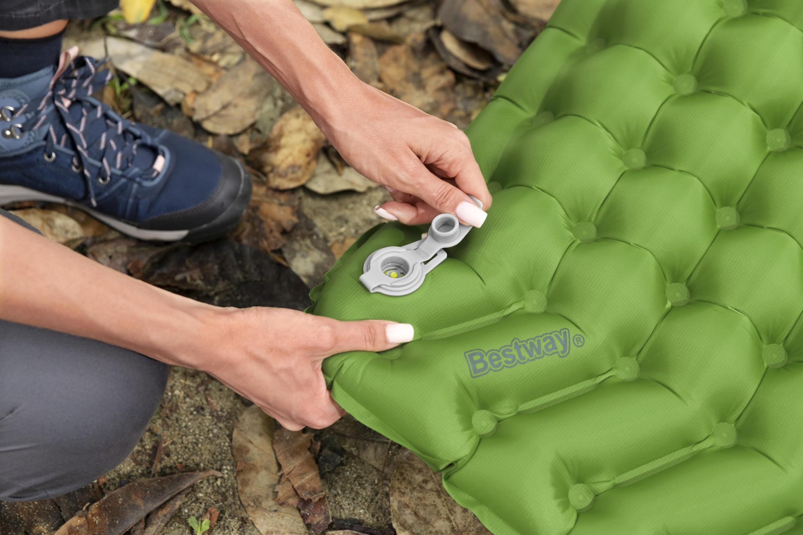Bestway Esterilla Hinchable Rectangular WanderLite, tamaño Grande