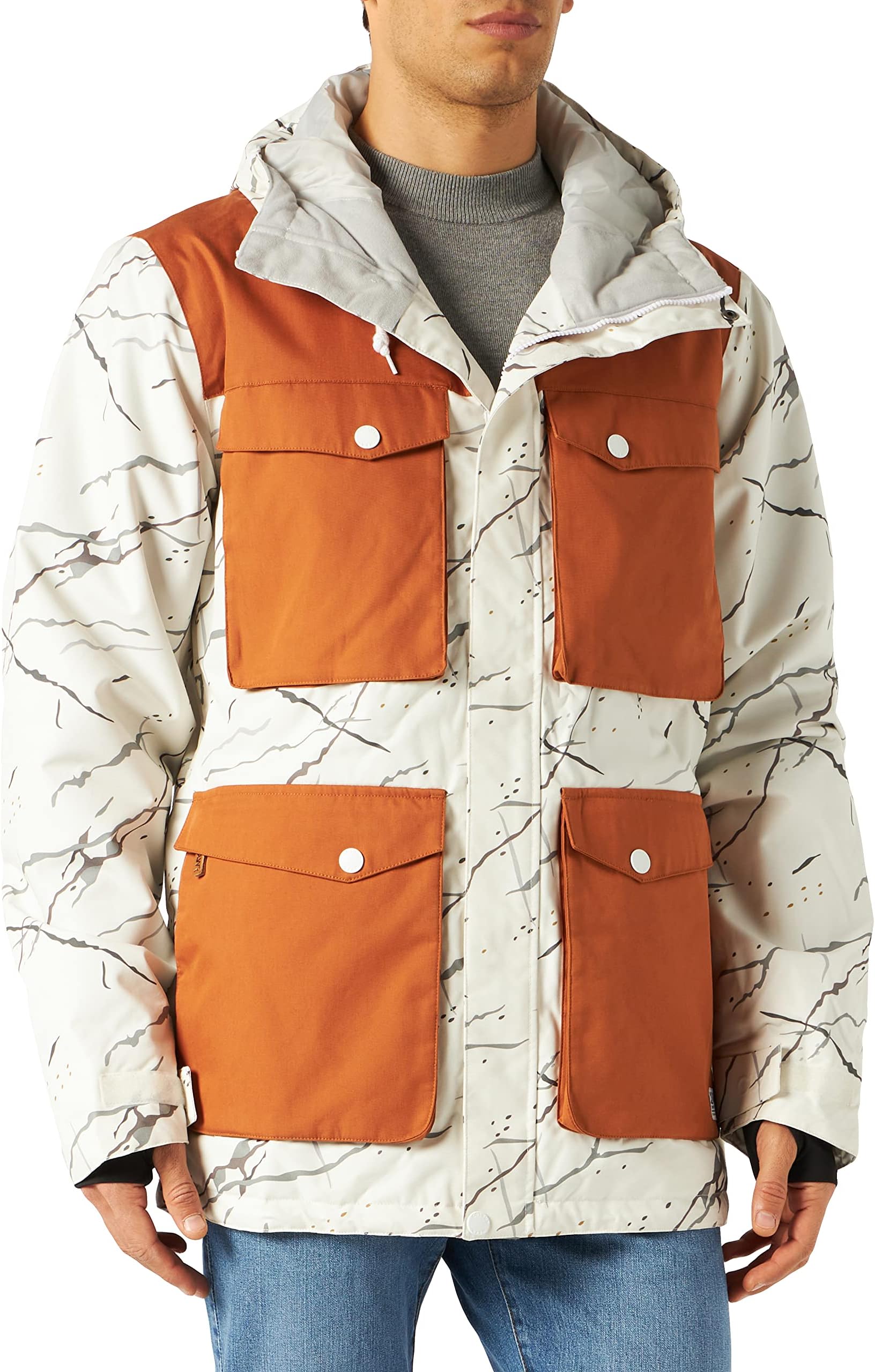 CLWR (Colour Wear)Men's Load White Marble Jacket