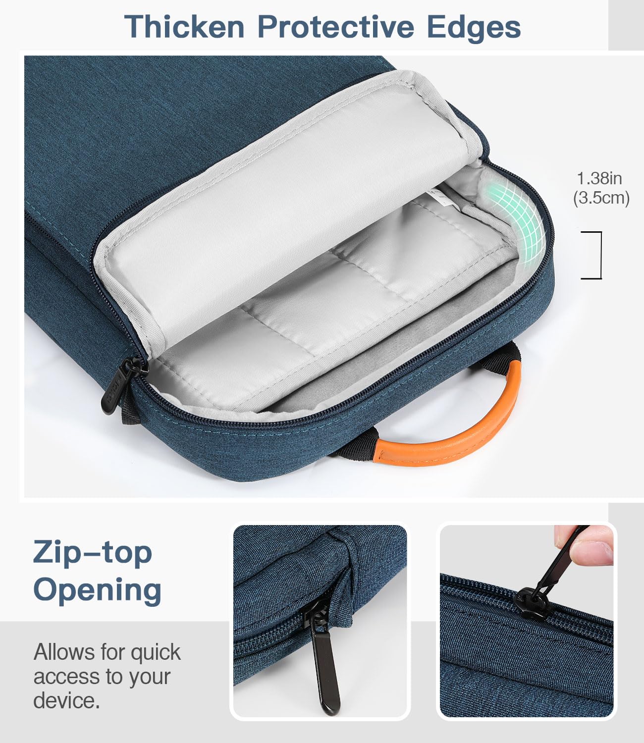 Amazon.com: MoKo 13.3-14 Inch Laptop Sleeve Carrying Bag with