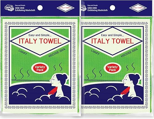 Paquete variado Toalla exfoliante asiática coreana  Paño exfoliante para eliminar callos de la piel muerta, limpiar poros y reducir el brote de