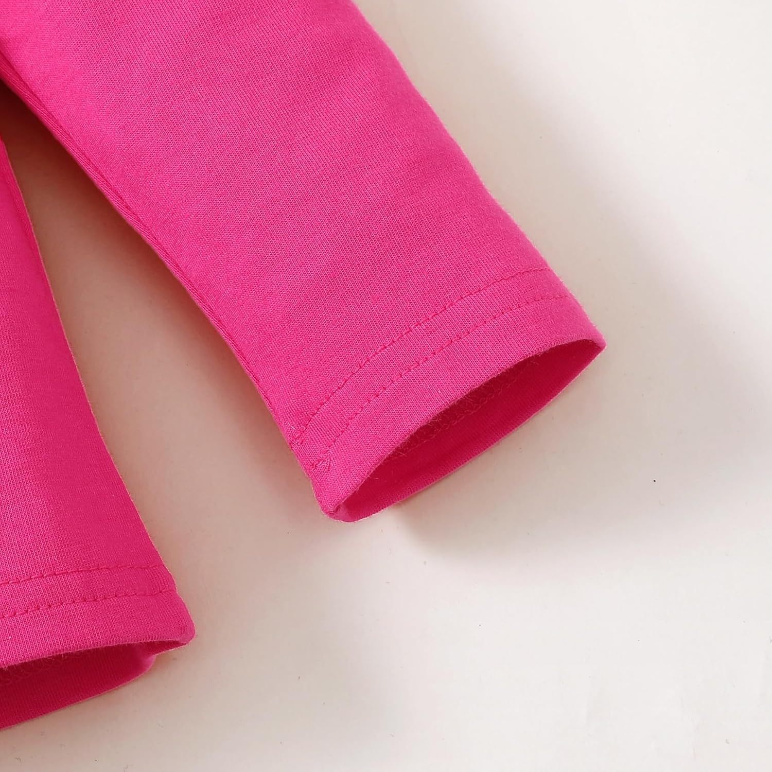 Magic Park 12M-14Y Baby Girl Blouse Toddler Short Long Ruffle T-Shirts Kids Girl Solid Color Tee Casual Tops for Girls - Image 2