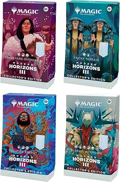 Magic The Gathering Modern Horizons 3 Commander Deck Collectors Edition Bundle - Includes All 4 Decks Graveyard Overdrive, Tricky Terrain, Creative Energy, and Eldrazi Incursion