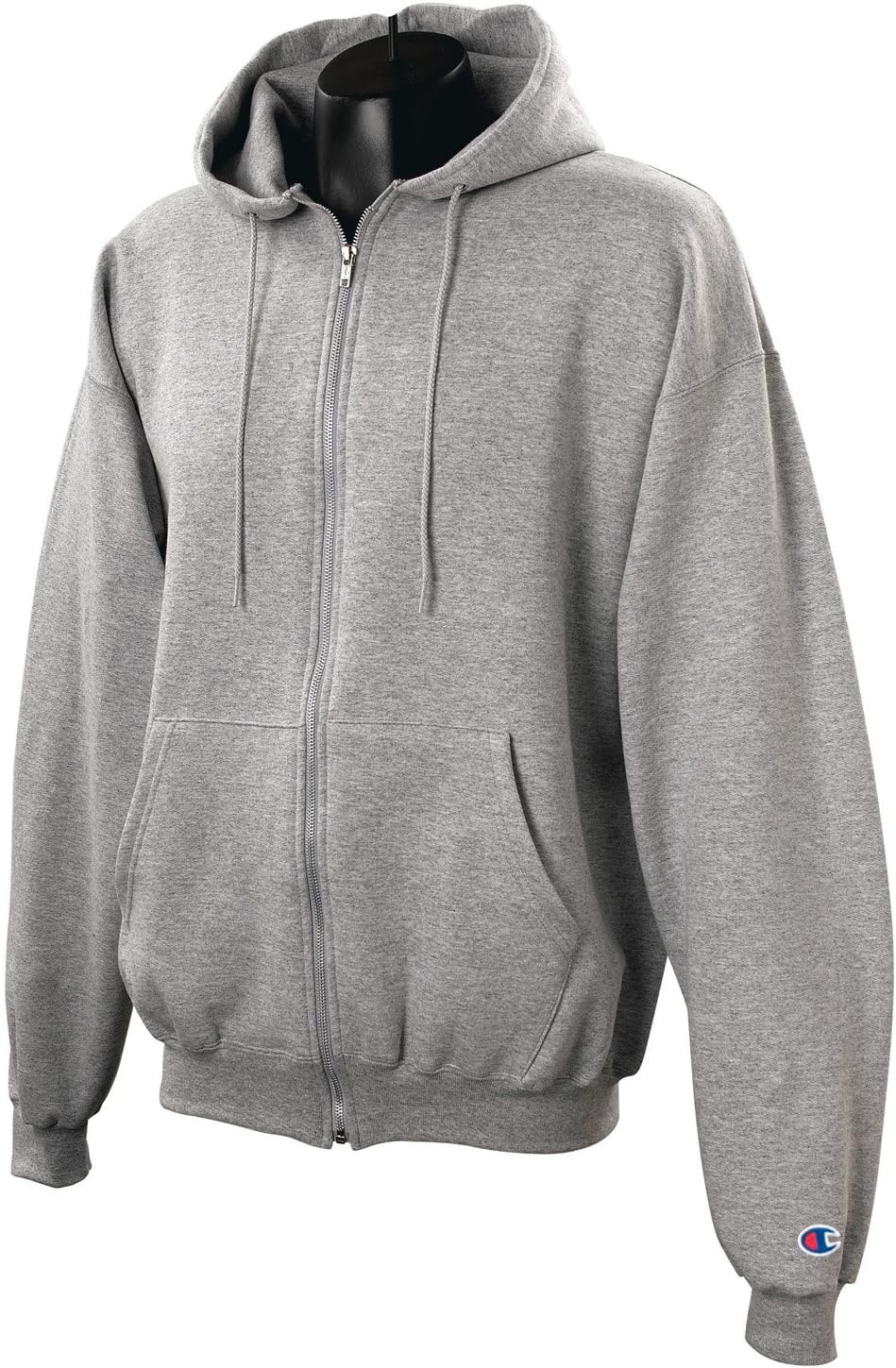 Champion Men's M Full Zip Large Silver Grey