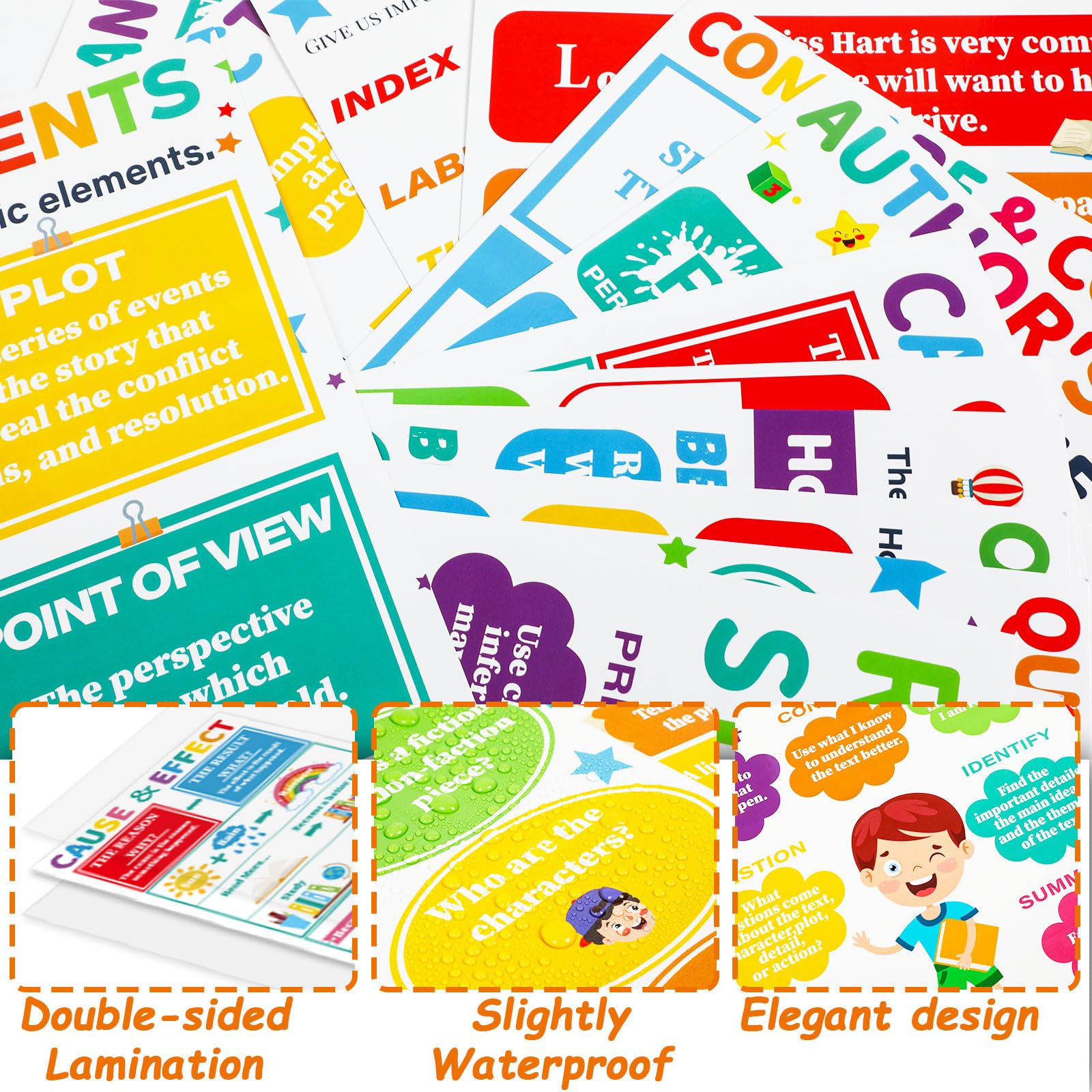Snapklik.com : ZOIIWA 16 Reading Comprehension Posters For Classroom ...