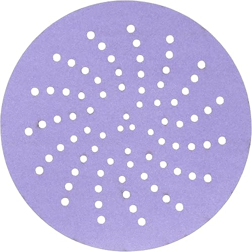 Miniatura 3 de 3M Cubitron II Hookit - Disco abrasivo de lijado púrpura limpio, 31466, 3 pulgadas, grado 600+, paquete de 50 discos, prácticamente libre de polvo,