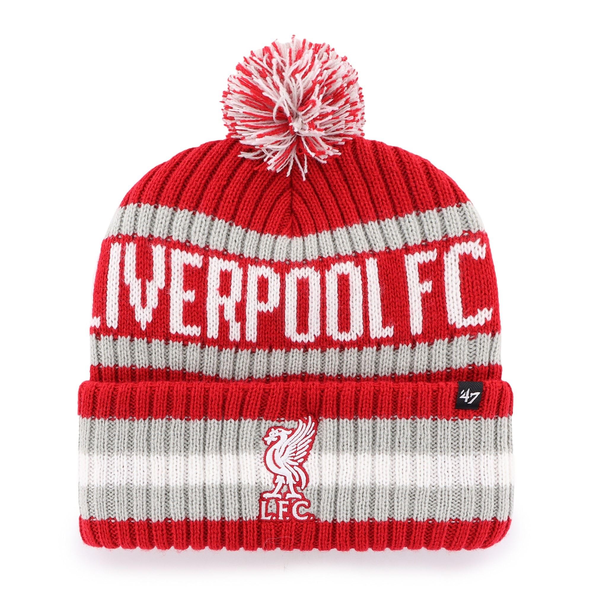 Unisex Fc Liverpool #36422 47 Fc Liverpool Epl Knit Red Bobble Hat