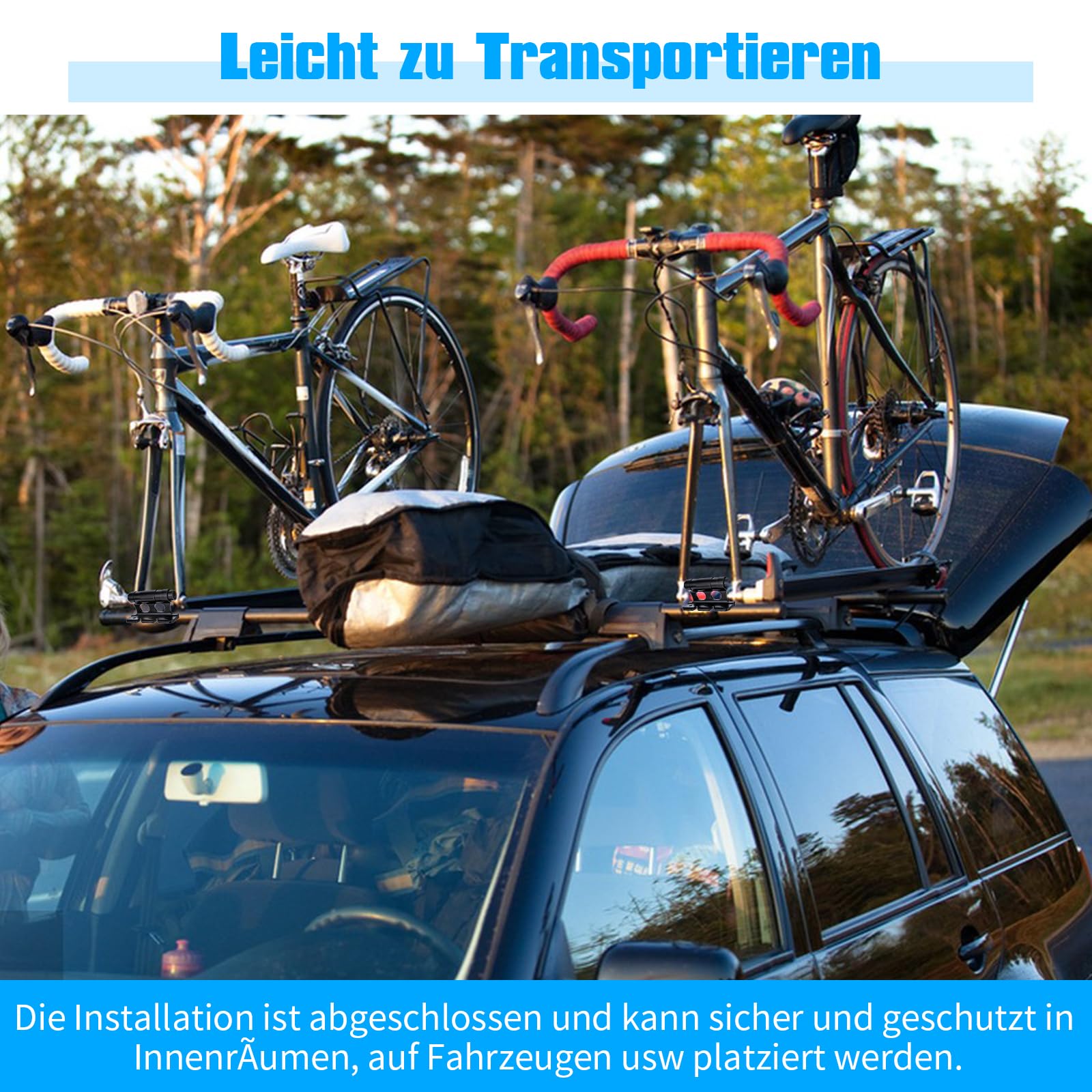 Portapacchi Bici Posteriore Regolabile Universale - Leggero In Alluminio, Supporto Fino A 50 Kg, Con Riflettore - Foto 7