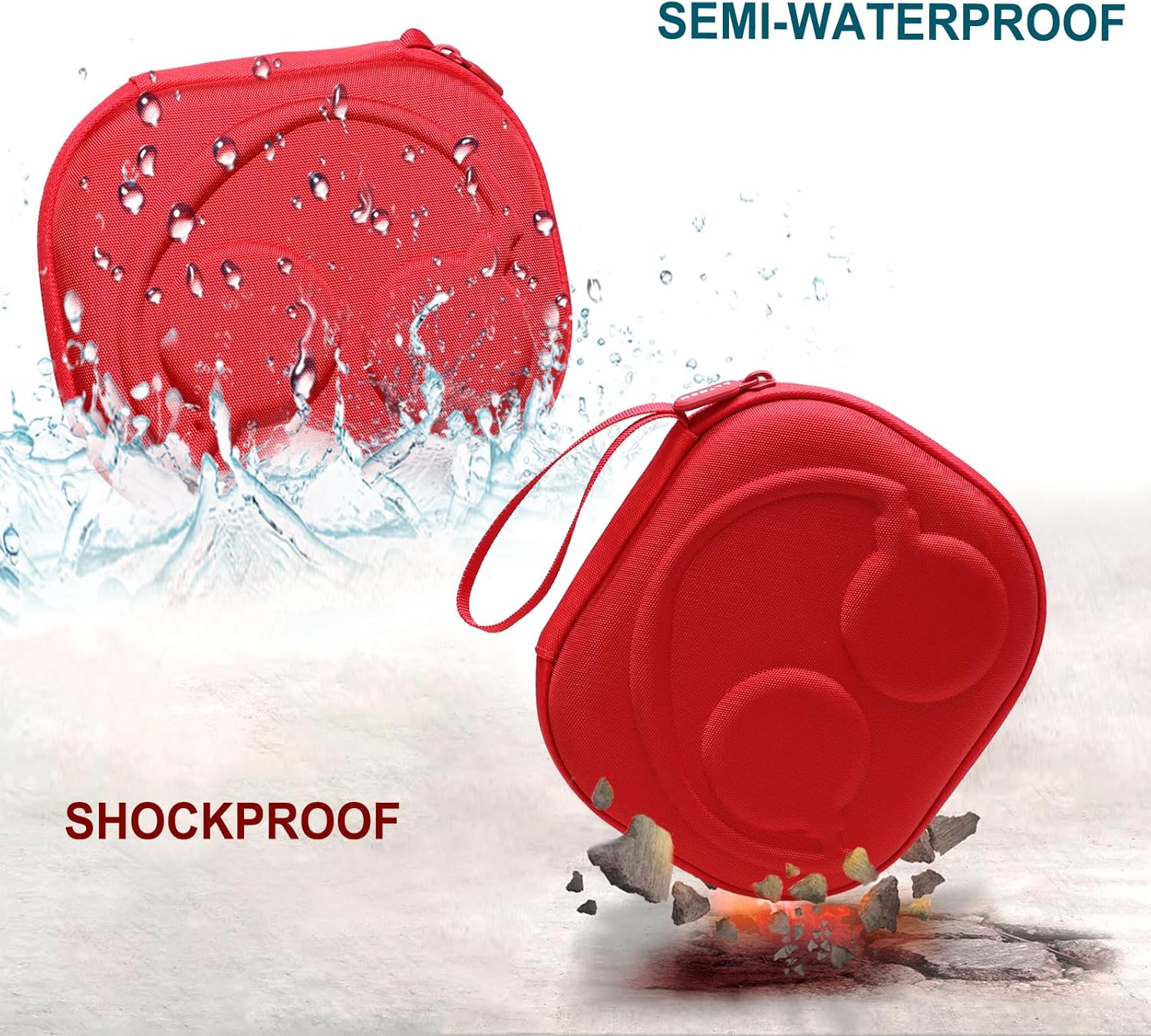 LTGEM Case Compatible with JBL Tune 510BT 520BT 500BT 570BT 660NC 710BT 720BT 770NC & Live 460NC 660NC 670NC 770NC 760NC Headphoness, Red - Image 7