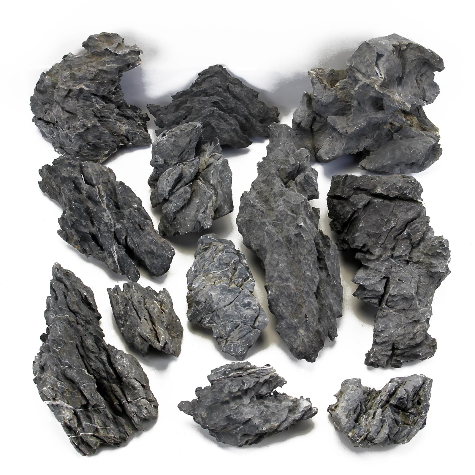 Natürlicher Seiryu Rock Drachenstein 5kg – Aquarium Steine für Aquascaping, Aquariengestaltung, Terrarium & Vivarium, 7–15 cm