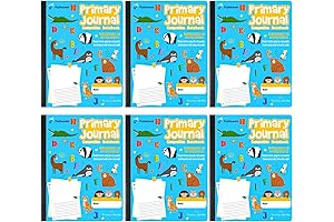 Fulmoon Composition Book with Drawing Space for K-2 Grades (6 Pack)