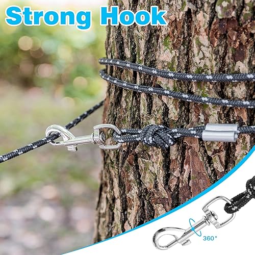 Miniatura 3 de Correa reflectante para gatos, correa de 30 pies de largo, a prueba de escapes, correa duradera para caminar, extensor seguro para mascotas, correa