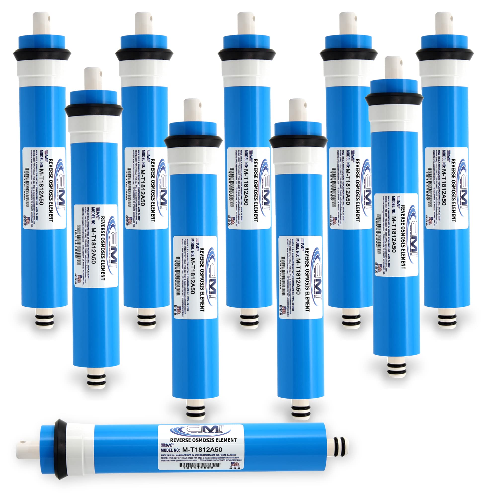 Amazon.com: AppliED MEMBRANES INC. 50 GPD 逆滲透膜| RO 薄膜