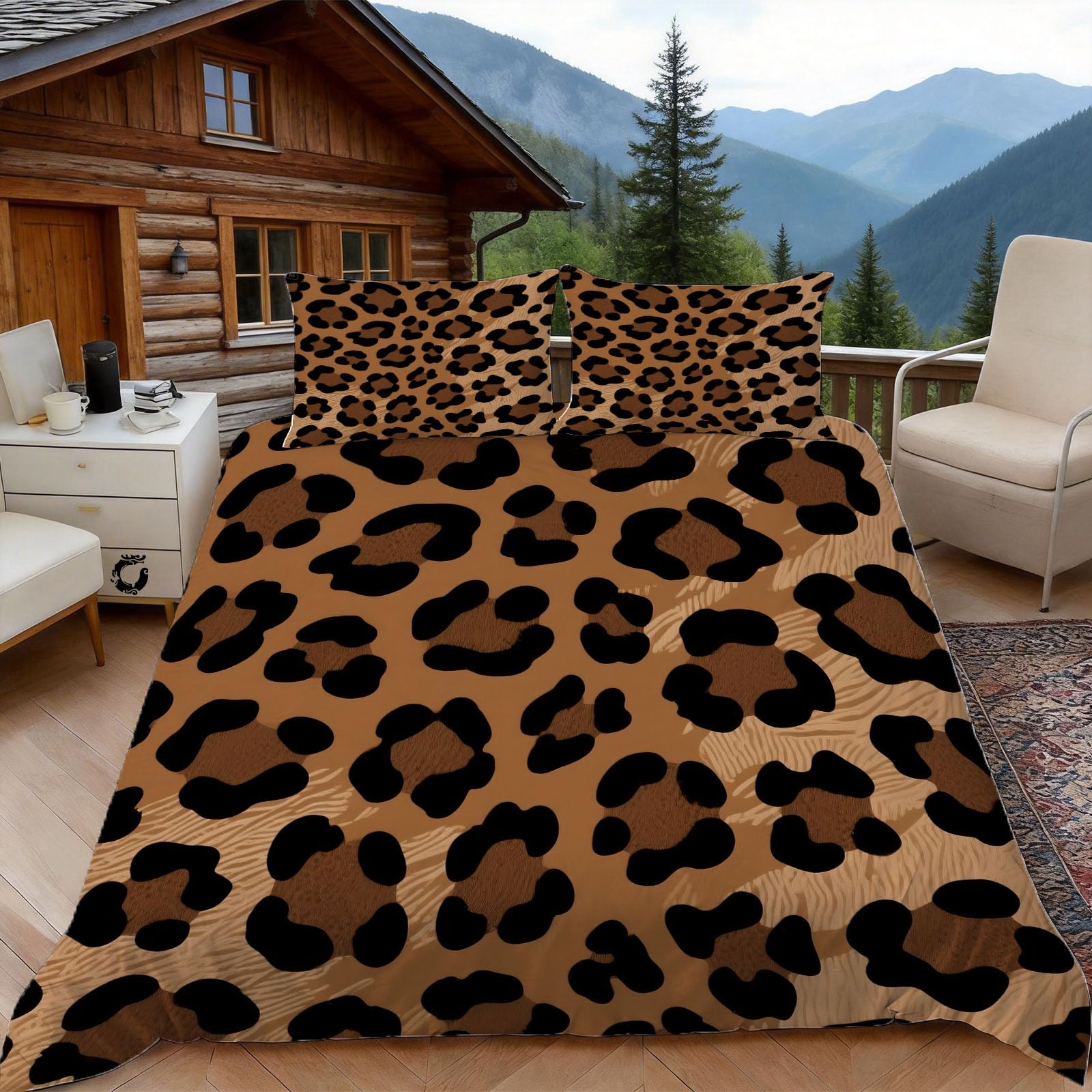 Parure de Lit 140x200 Texture Animale pour une Chambre d'Ado Chic et Cosy