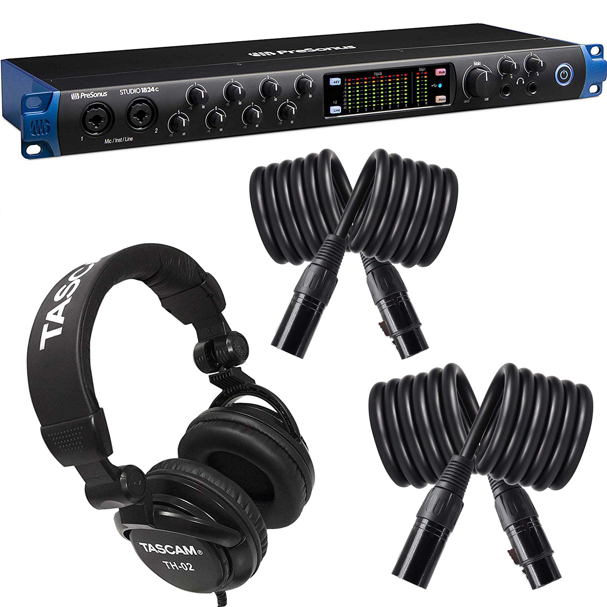 Buy PreSonus Studio 1824c 18x20, 192 kHz, USBC Audio Interface, 8 Mic