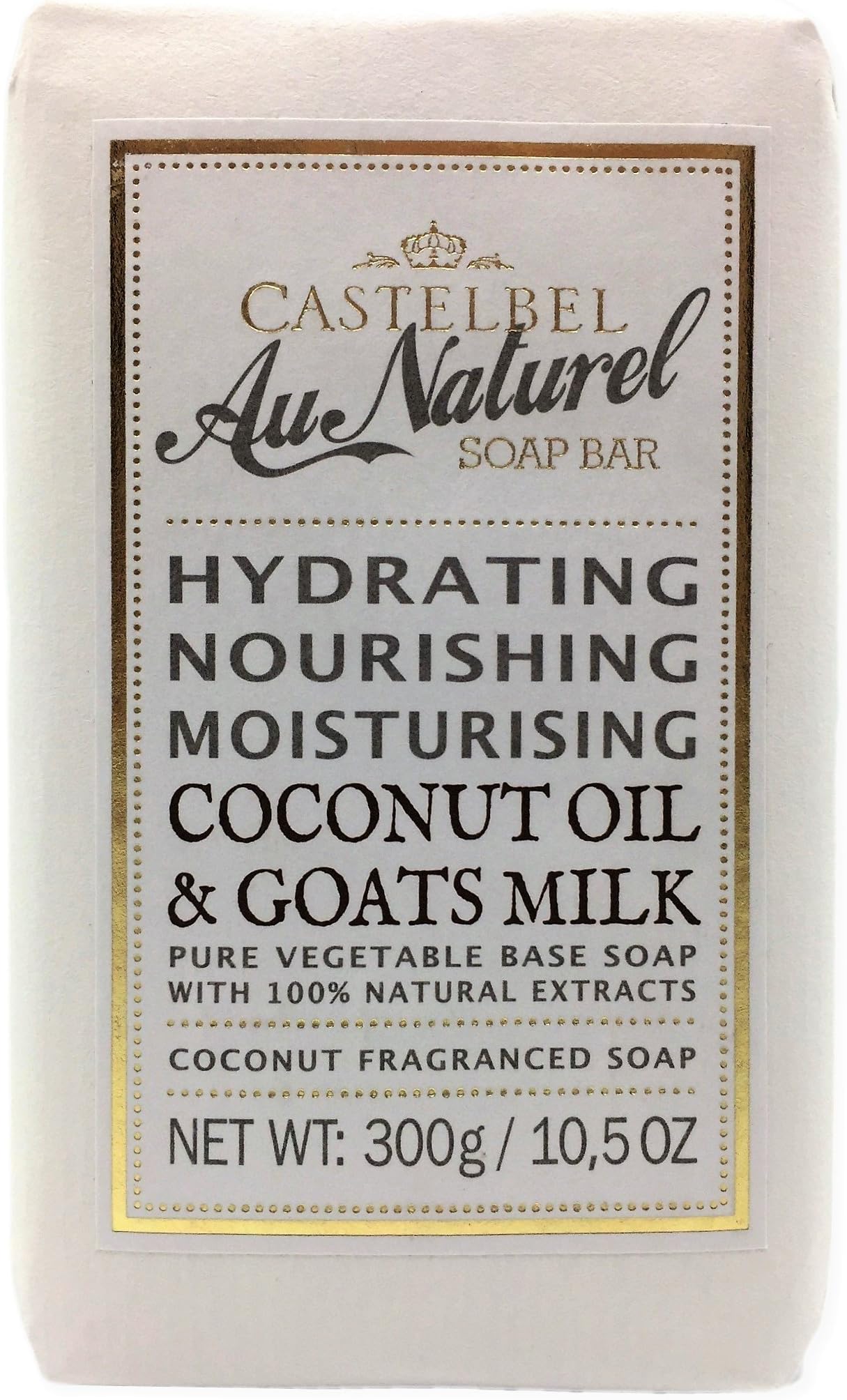 Castelbel Au Naturel Coconut Oil & Goats Milk Soap 10.5 ounces