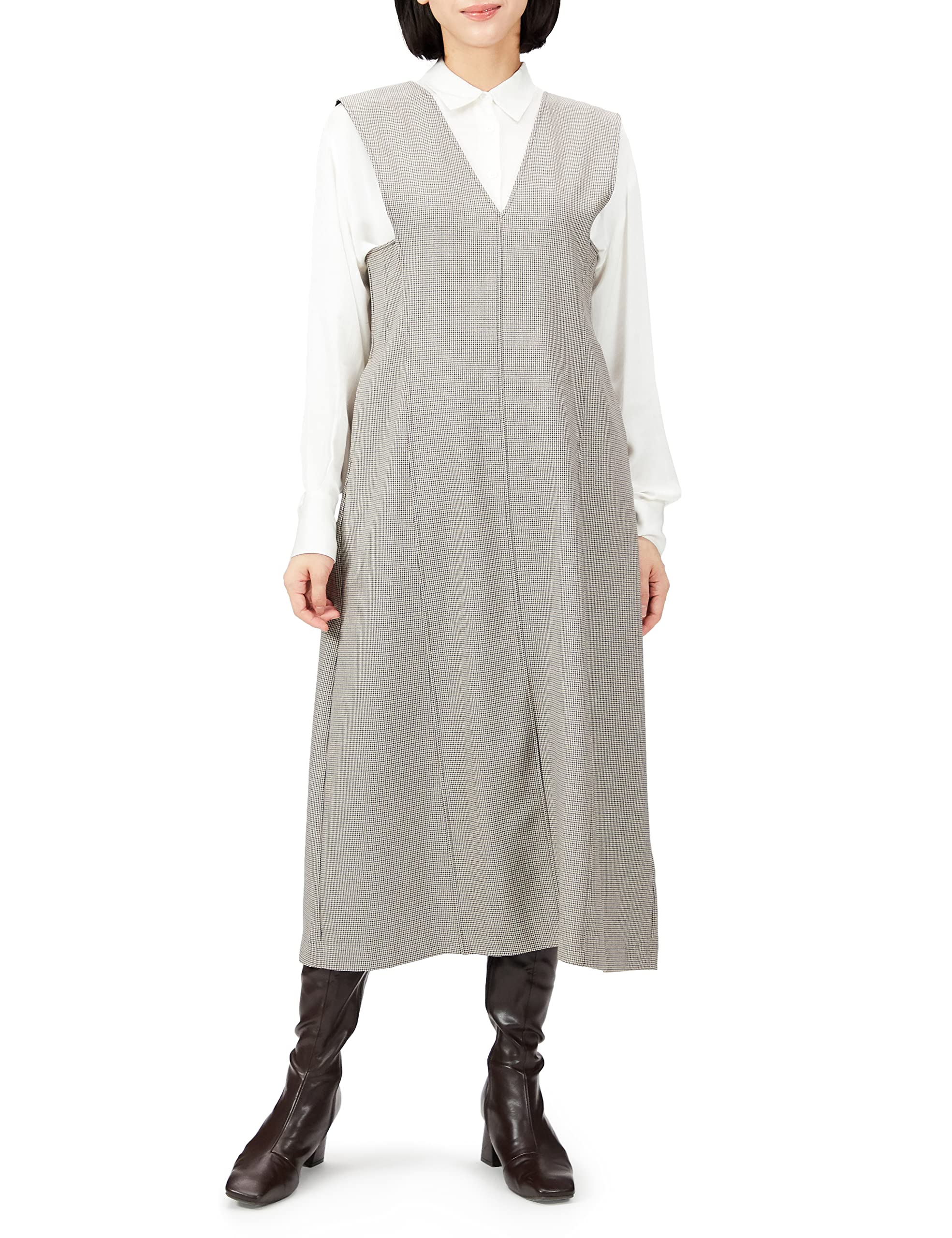 Amazon.co.jp: [ミラオーウェン] Vネックパネルラインジャンパー