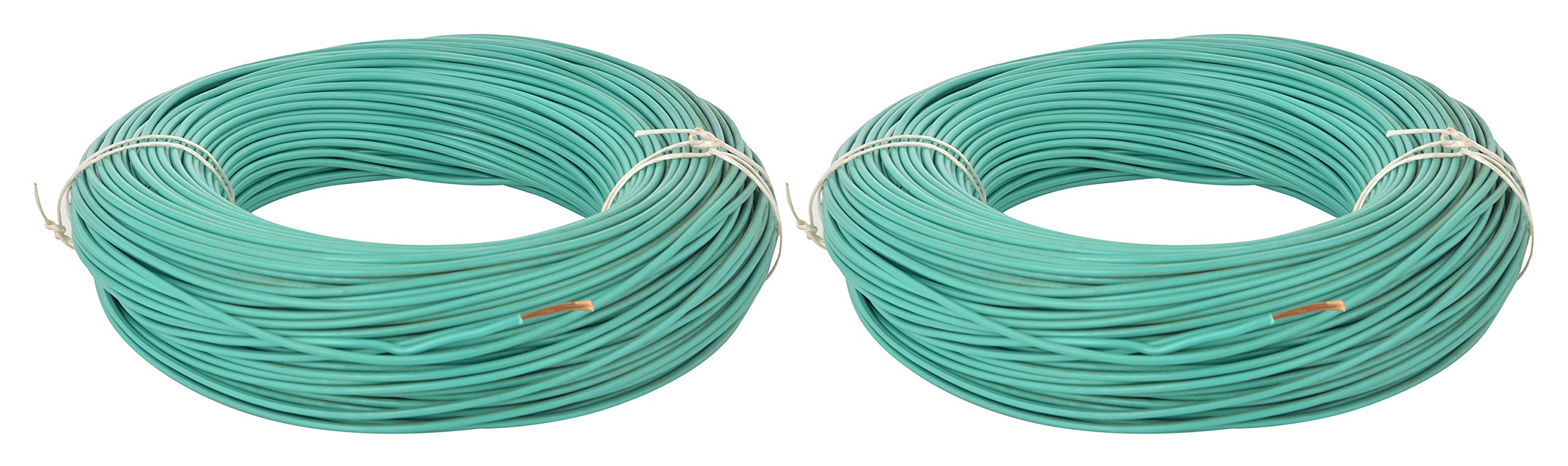 ALOKA FlEX Copper with PVC Electrical Cable Wire (Green, Pack of 2)