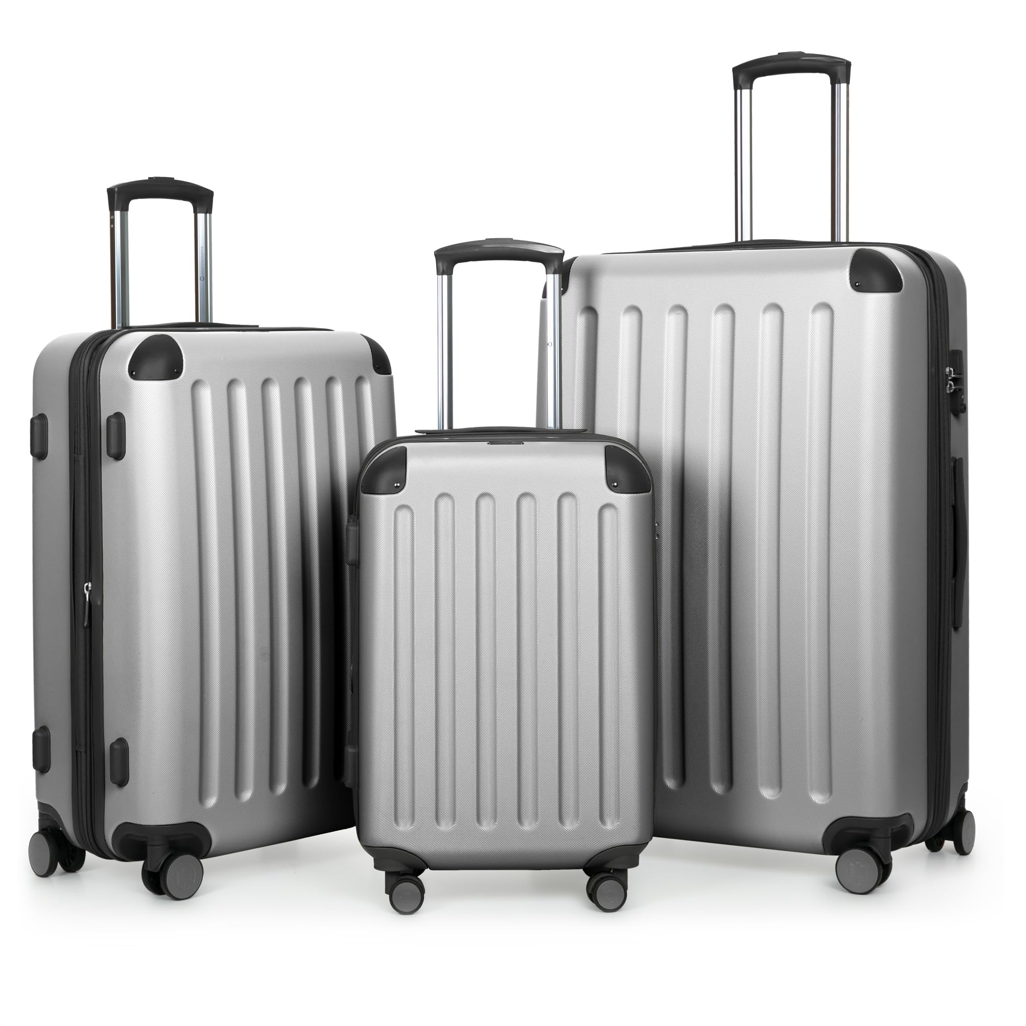 HAUPTSTADTKOFFER - Spree - Juego de 3 Maletas rígidas, Trolley expandible, Equipaje de Viaje, 4 Ruedas Dobles, TSA, (S,M y L), Menta — view 10