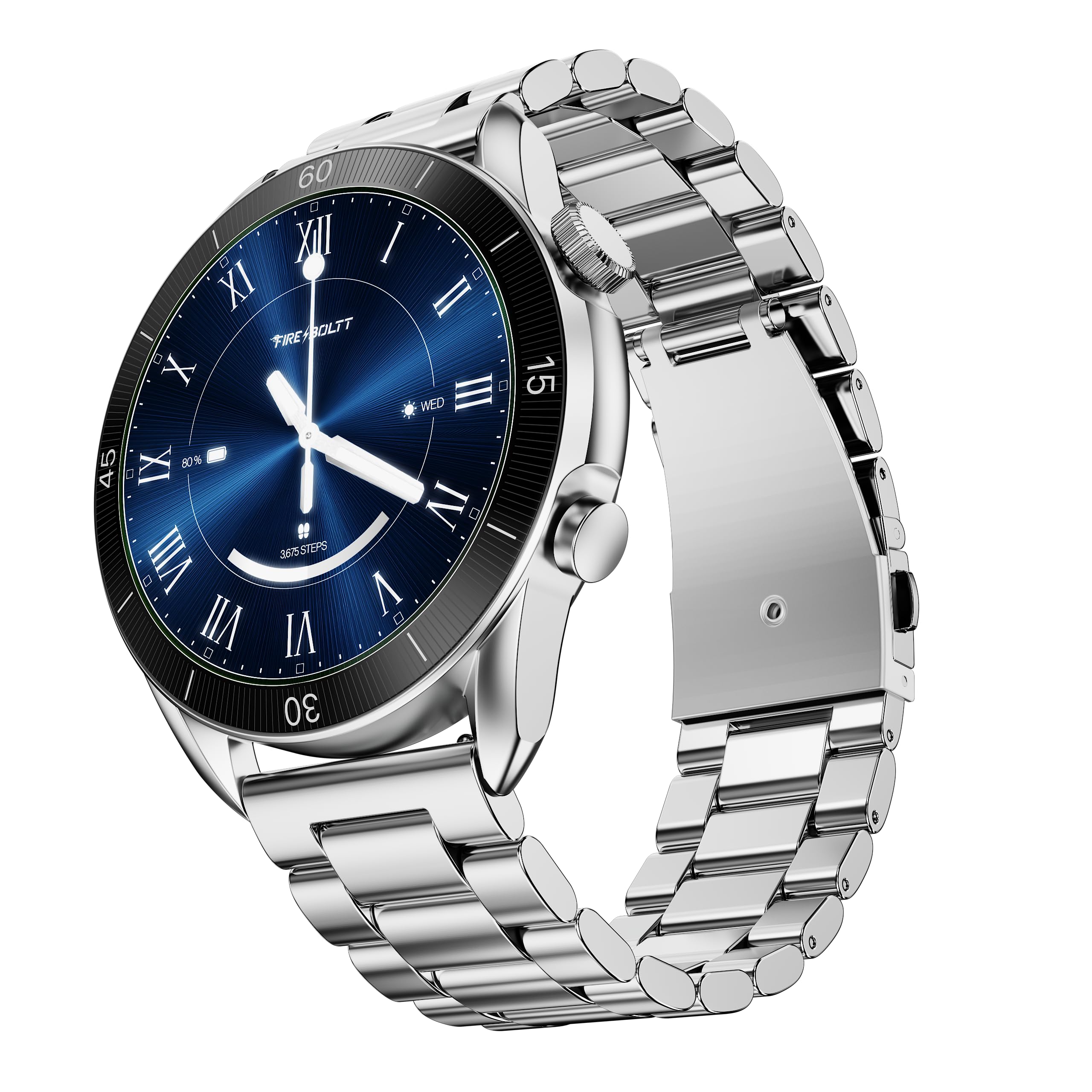 Fire-Boltt Legacy Luxury Smartwatch | 1.43" AMOLED Display with Always On | Bluetooth Calling & Voice Assistant | Wireless Charging | Health & Fitness Tracker with 110+ Sports Modes (Silver SS)-picture-26