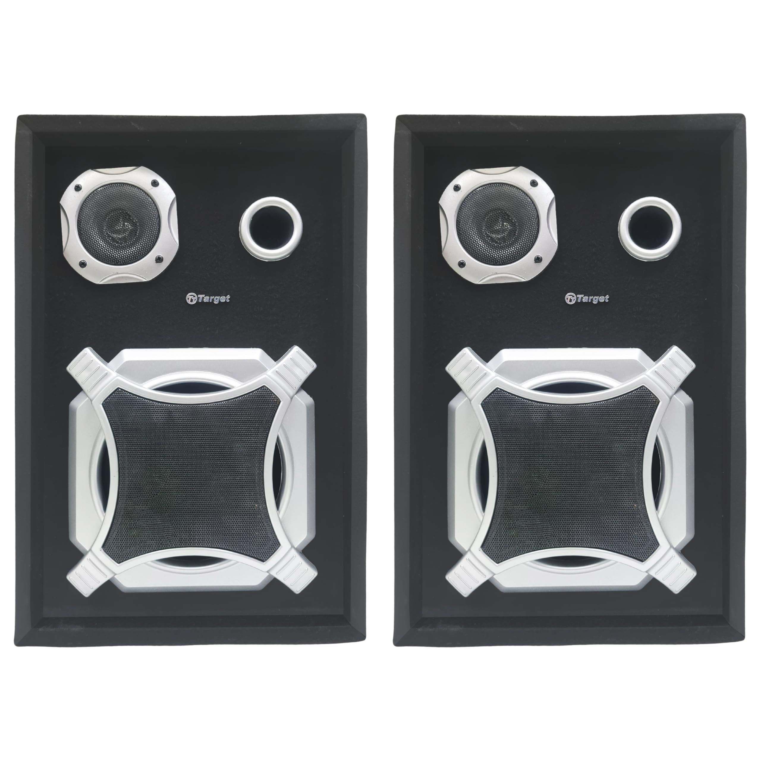 Target TT-307 HI-FI Sound Multimedia Speakers (2 NOS) 8" with TWEETERS @ 80 WATTS RMS
