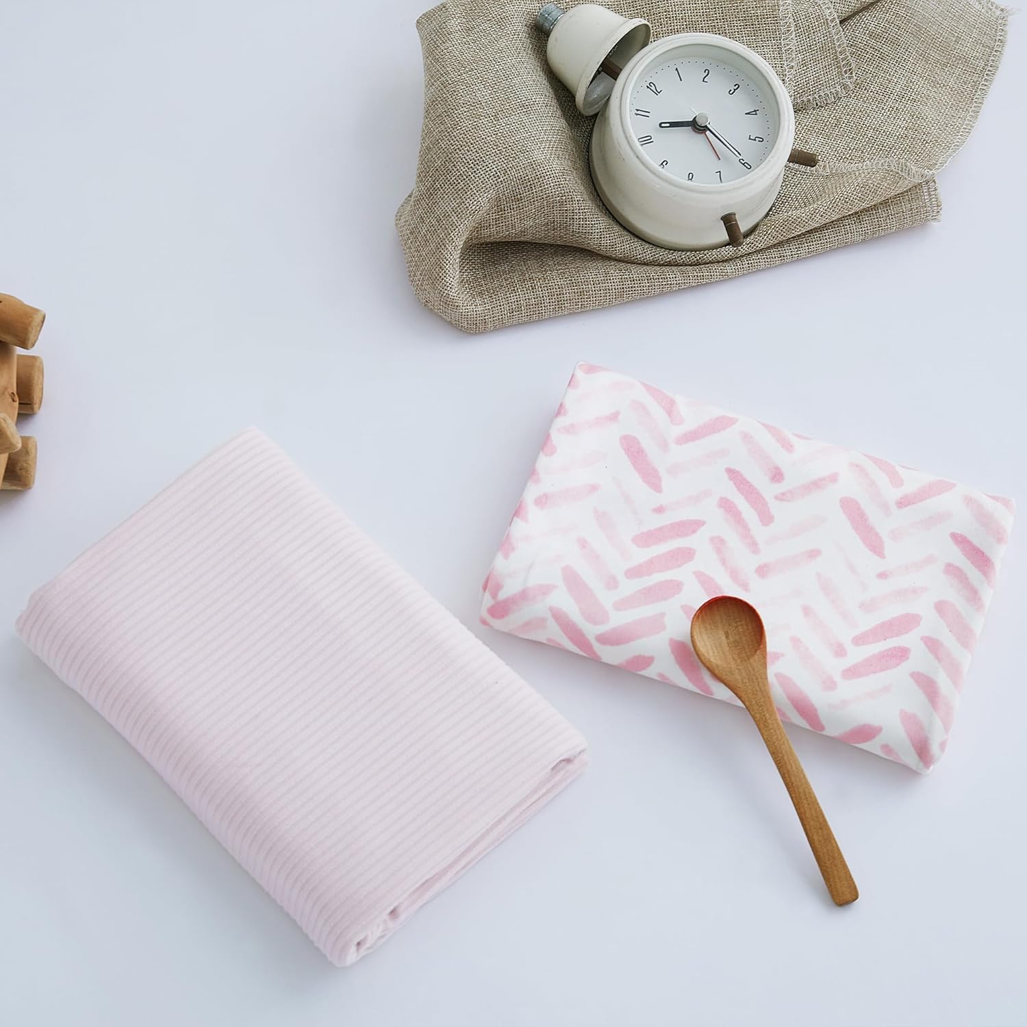 Viviland ジャージースワドルブランケット、ウルトラソフトストレッチ受信ブランケット、ベビーガール新生児レインボーおくるみラッ