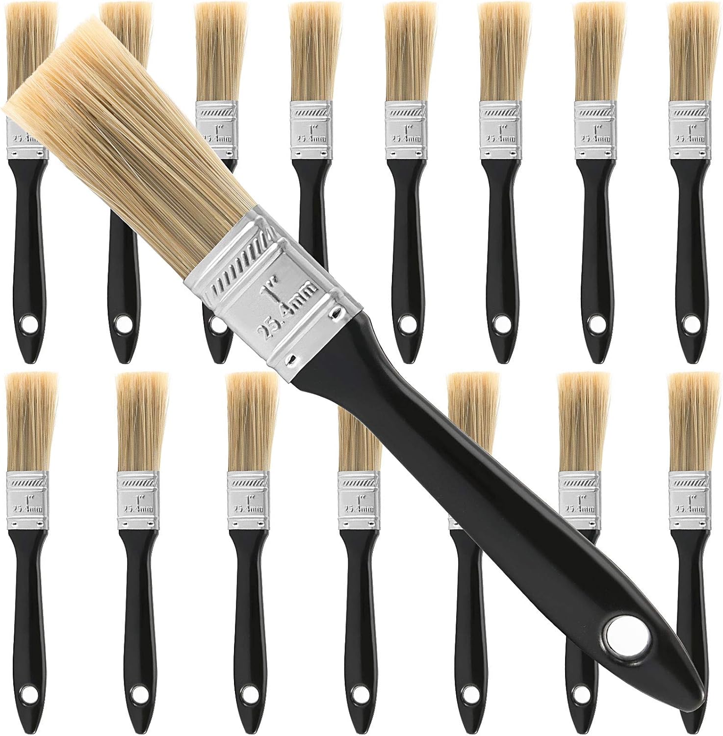 ZOENHOU 18 Pieces 1 Inch Paint Brush, Paintbrush Set, Paint Brushes Set
