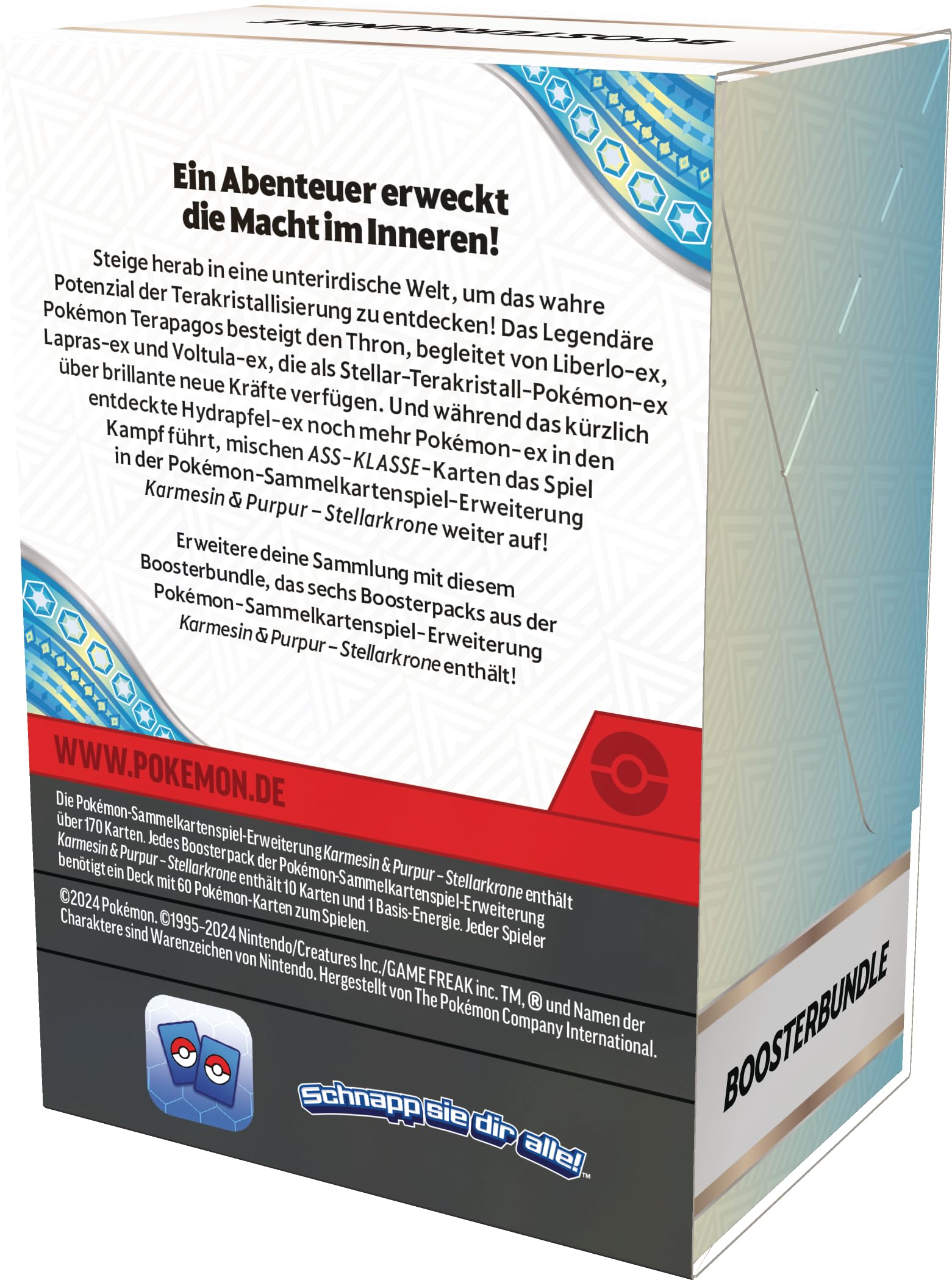 Pokémon - Gra karciana kolekcjonerska: Boosterbundle Karmesin & Purpur – Stellarkorone (6 Boosterpacks)