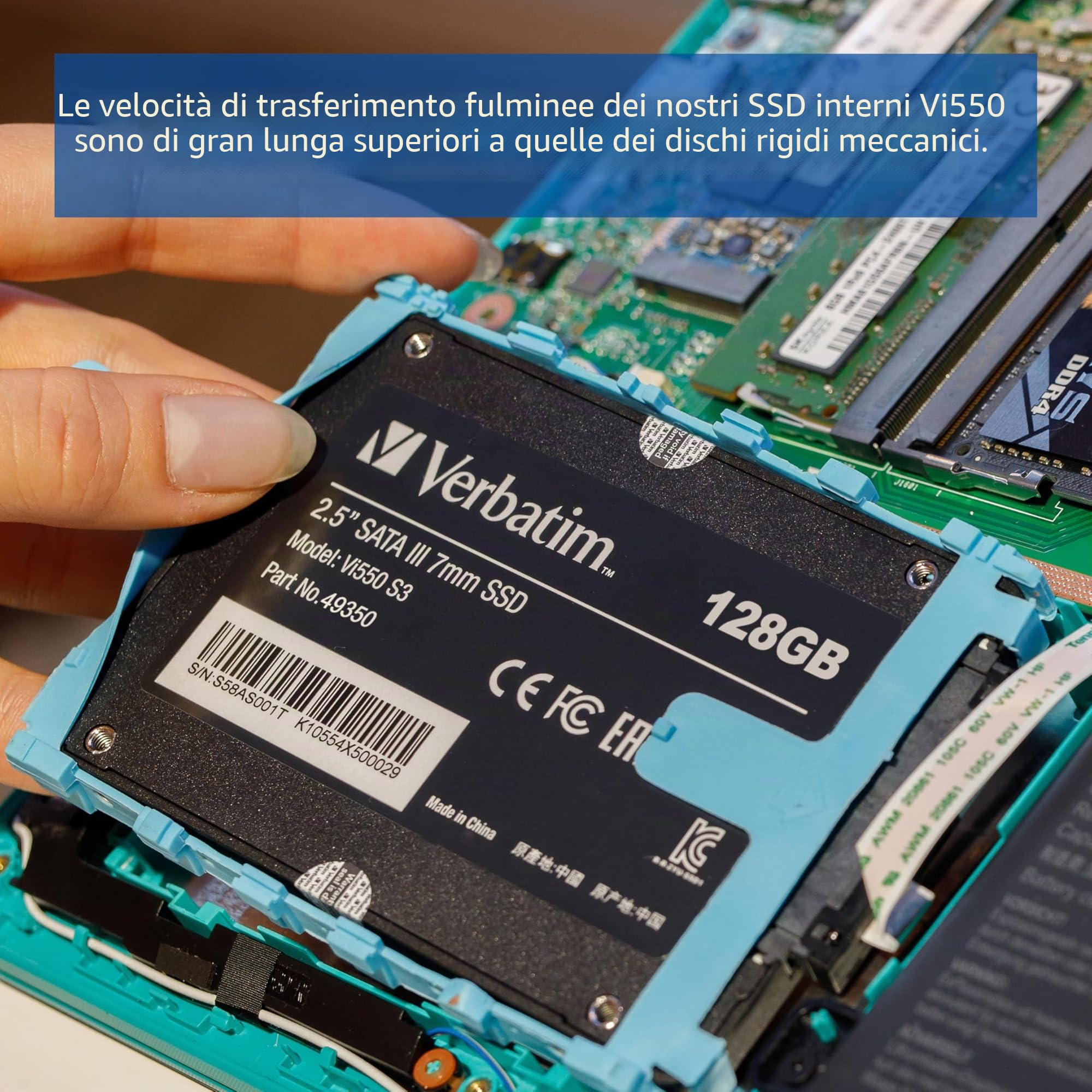 Verbatim Vi550 S3 2.5 SSD 512GB : Amazon.it: Informatica