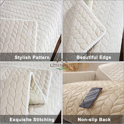 Miniatura 4 de LZTENRETO Cojines antideslizantes para asiento de ventana de interior, cojín de felpa para ventana de bahía, funda de terciopelo cristalino, cojín