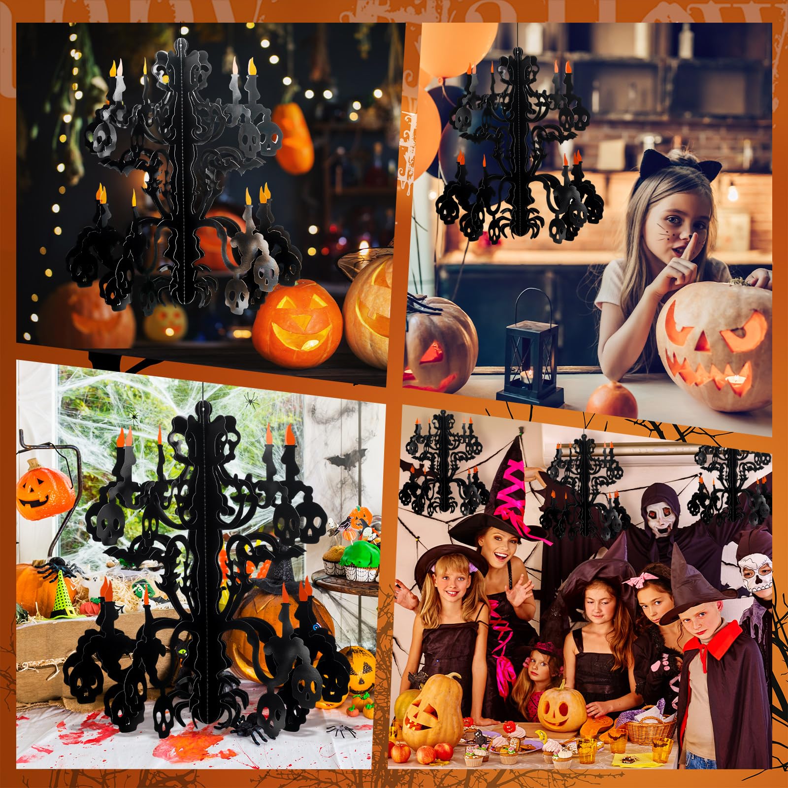Amazon.com: Motipuns 4 Pcs Halloween Haunted House Hanging