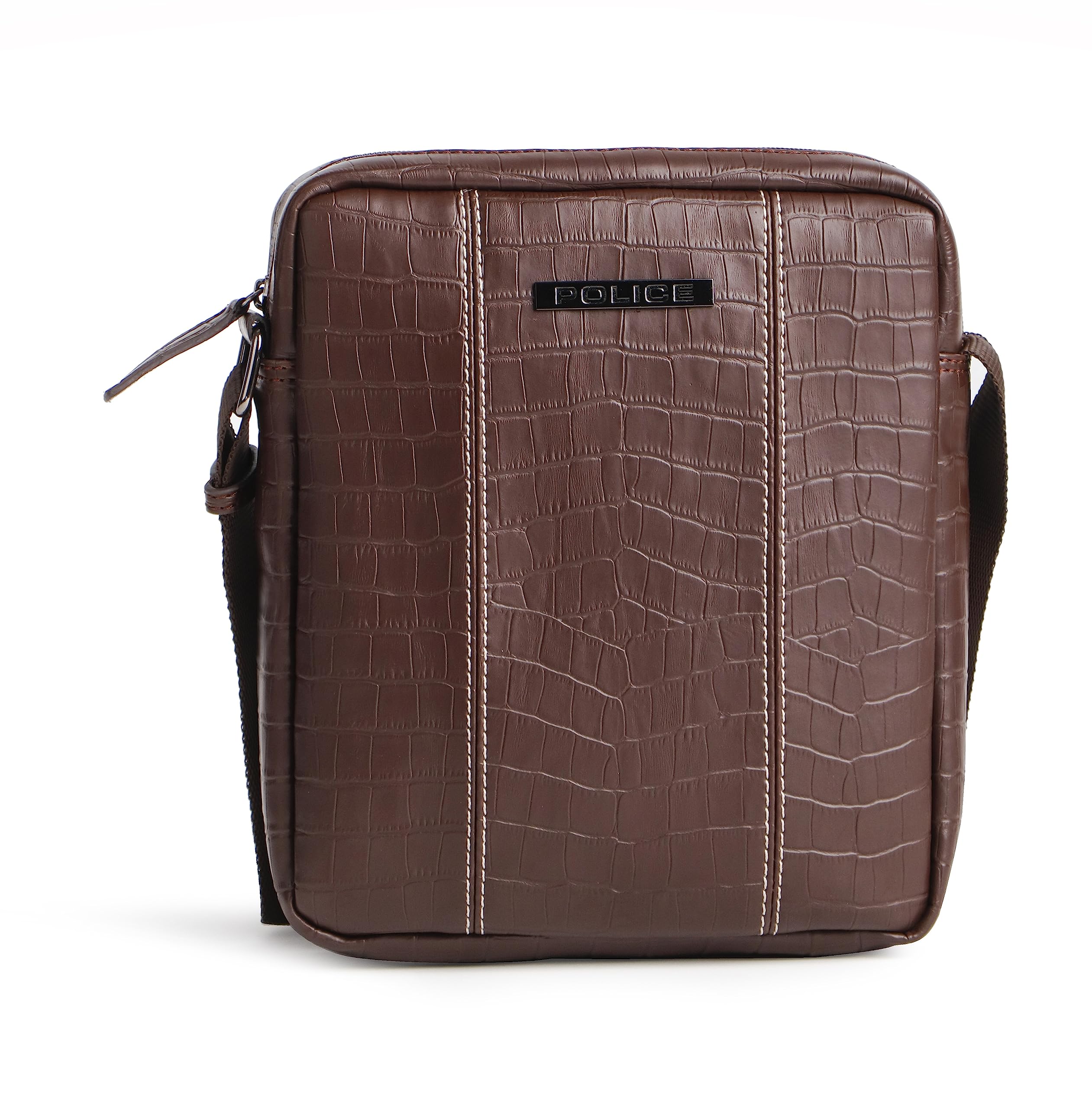 POLICE CROCO CLASSY PT Mens Brown Color Cross Body Bag (B0C9D44GNX) Amazon Price History, Amazon Price Tracker