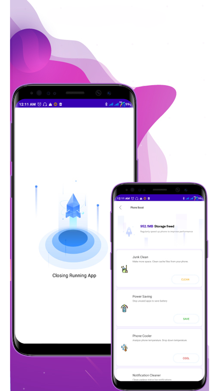 Clean Now game booster, battery saver, RAM cleaner App on Amazon