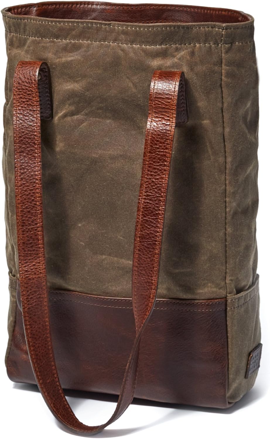 Moore and Giles Waxwear Rangertan Petty Wine Bottle Tote