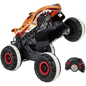 Hot Wheels Monster Trucks Remote Control Unstoppable Tiger Shark 1:15 Scale