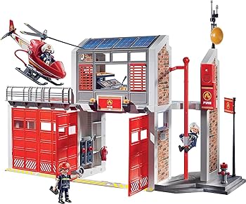 【未開封】playmobil ５点セット　消防署　警察 Amazon | Playmobil Fire Brigade 5箱セット 消防署 消防署