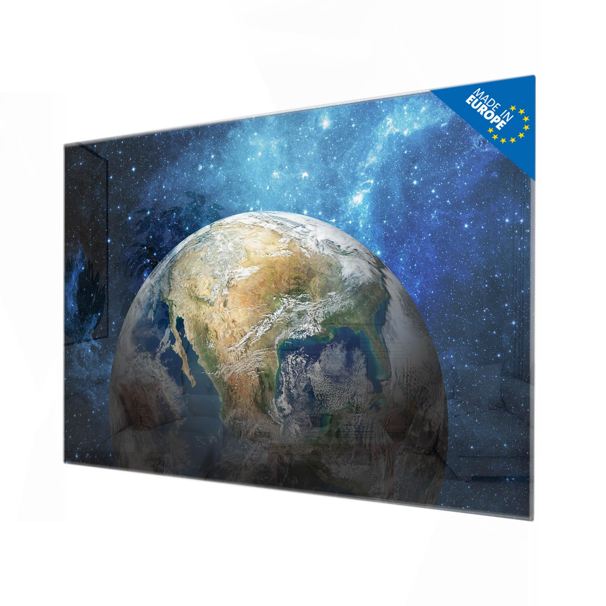 banjado Glas-Magnettafel in 75x50cm, beschreibbar und magnetisch